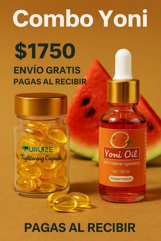 Combo Reafirmante Íntimo Yoni – Aceite + Cápsulas Naturales